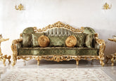Solid Wood carved 2 Seater Sofa Set